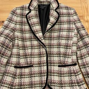 Wool plaid Womens blazer